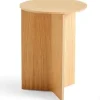 Slit Table Wood Round High