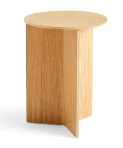 Slit Table Wood Round High