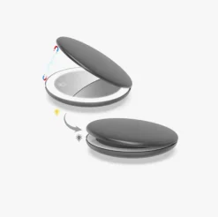 Sminkespeil med LED lys – håndholdt