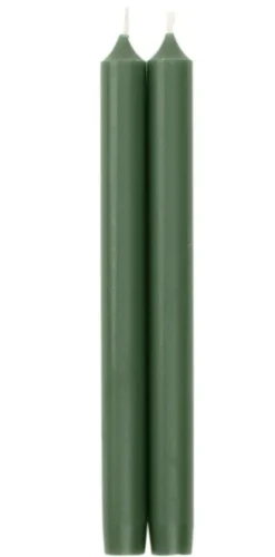 Stearinlys – mørk grønn