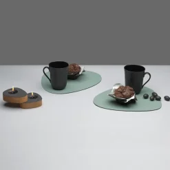 Table mat curve L Pastel Green