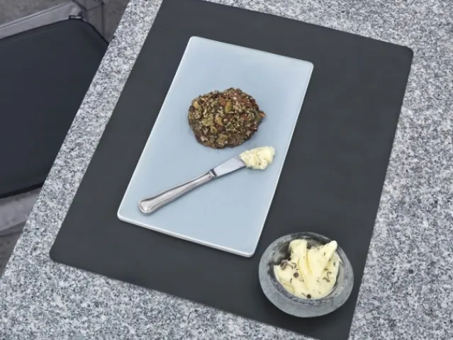 Table mat square L Anthracite