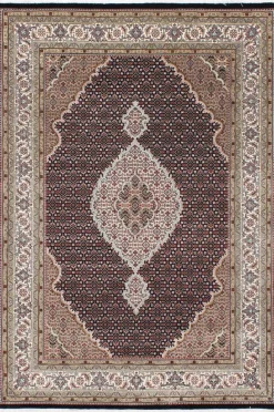 Tabriz Indi Black Cream gulvteppe