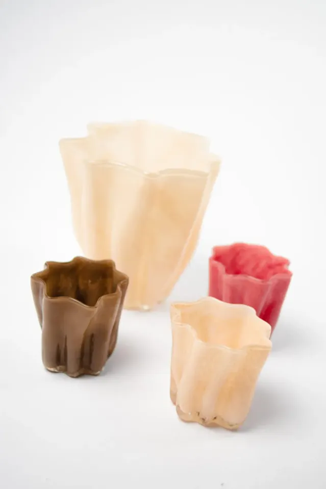 Tess telysholder -Benhvit