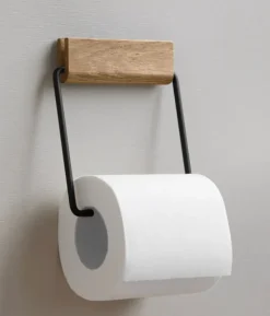 Toalettrullholder – oak/ black