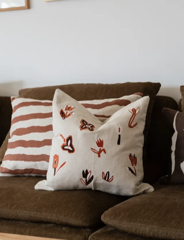 Tulip -Brodert putetrekk