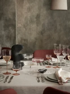 Vinglass med stett ,Blush -2 pk.