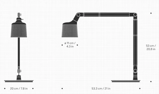 Vipp 521 Bordlampe – Sort