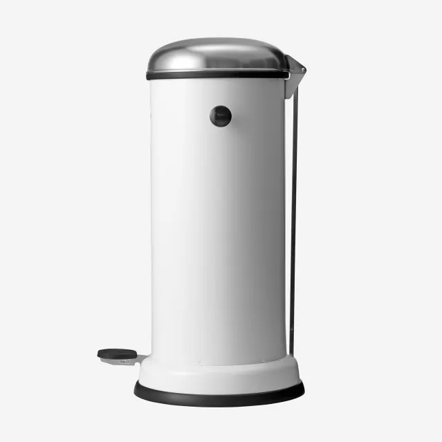 Vipp 16 Bøtte – pedalbøtte 18L, hvit