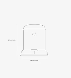 Vipp 13 Bøtte – pedalbøtte 4L, Stål