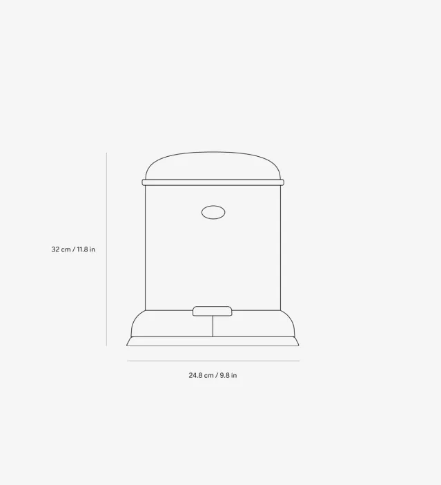 Vipp 13 Bøtte – pedalbøtte 4L, Stål