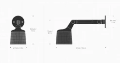 Vipp 523 Vegglampe Small – Sort