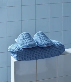 Waffle Slippers – sky blue